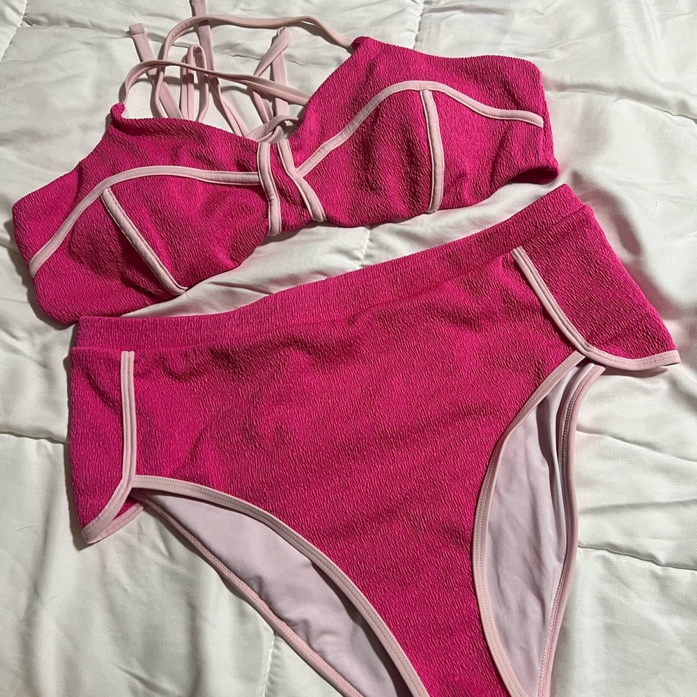 Cupshe Pink Bikini Set